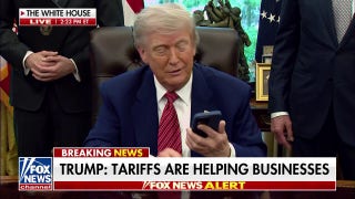 President Trump's phone goes off during executive order signing: 'It's only a congressman' - Fox News